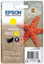 Epson originální ink C13T03A44010, 603XL yellow, 4.0ml, Epson Expression Home XP-2100