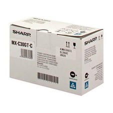 Sharp toner MX-C30GTC, cyan, 6000str., Sharp MX-C250FE/C300WE - poškození obalu B (viz. po