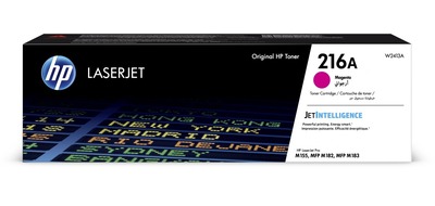 HP originální toner W2413A, magenta, 850str., HP 216A, HP Color LaserJet Pro M182 , M183