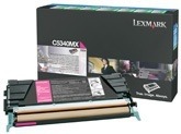 Tonerová cartridge Lexmark C534x, magenta, C5340MX - poškození obalu B (viz. popis)