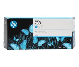 HP originální ink 676M6A, HP 738, cyan, 300ml