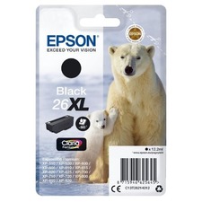 Epson originální ink C13T26214012, T262140, 26XL, black, 12,2ml, Epson Expression Premium