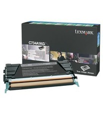 Lexmark, black, C734A1KG - poškozený obal B (viz. popis)