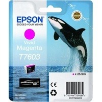 Epson originální ink C13T76034010, T7603, vivid magenta, 25,9ml, 1ks, Epson SureColor SC-P