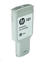 HP originální ink F9J80A, HP 727, gray, 300ml, HP DesignJet T1530, T2530, T930