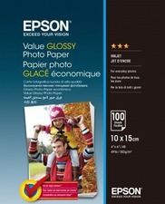 Epson Value Glossy Photo Paper, foto papír, 10x15cm, 183 g/m2, 100 ks, lesklý, bílý