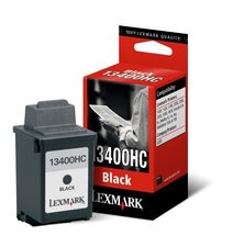 Originalní cartridge Lexmark, 13400HC, black - poškození obalu ktg. C (viz. popis)