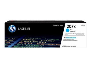 HP originální toner W2211X, cyan, 2450str., HP 207X, HP Color LaserJet Pro M255, MFP M282,