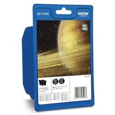 Brother ink LC-1100SET 2X, black, 2ks, Brother prošlá expirace (2019); obal B (viz. popis)