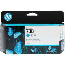 HP originální ink 498N5A, HP 738, cyan, 130ml