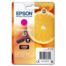 Epson originální ink C13T33434012, T33, magenta, 4,5ml, Epson Expression Home a Premium XP
