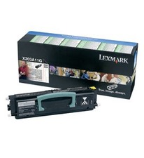 Tonerová cartridge Lexmark X203, X204, black, X203A11G, 2500s, return, O,pošk. obal D (viz