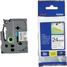 Brother páska do tiskárny štítků, Brother, TZE-S251, černý tisk/bílý podklad, 24 mm