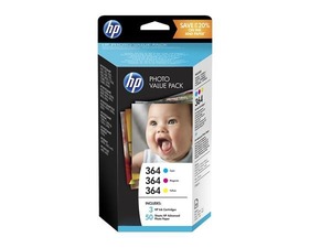 HP 364 Series Photosmart Photo Value Pack 50 sheets 10x15 cm