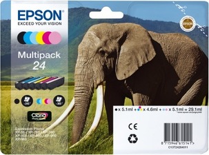 Epson originální ink C13T24284011, T2428, CMYK, 29,1ml, Epson