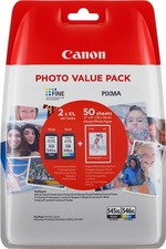 Canon originální ink PG-545 XL/CL-546 XL + 50x GP-501, black/color, 8286B006, Canon Pixma