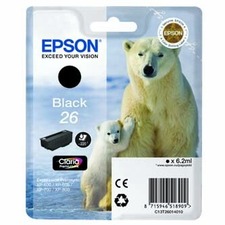 Epson originální ink C13T26014010, T260140, black, 6,2ml, Epson Expression Premium XP-800,