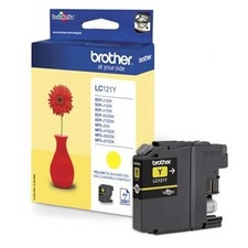 Brother originální ink LC-121Y, yellow, 300str., Brother DCP-J552DW, MFC-J470DW