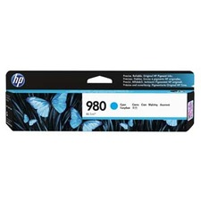 HP ink D8J07A, No.980, cyan, HP Enterprise X585- prošlá expirace (2024); obal B (viz. popi