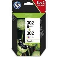 HP 302 Ink Cartridge Combo 2-Pack (X4D37AE)