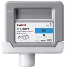 Canon originální ink PFI301PC, photo cyan, 330ml, 1490B001, Canon iPF-8000, 8000S, 9000, 9