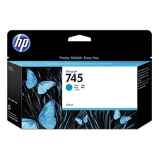 HP originální ink F9J97A, No. 745, cyan, 130ml, HP DesignJet HD Pro MFP, DesignJet Z2600,
