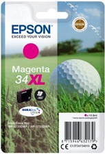 Epson originální ink C13T34734010, T347340, 34XL, magenta, 10.8ml, Epson WF-3720DWF, 3725D