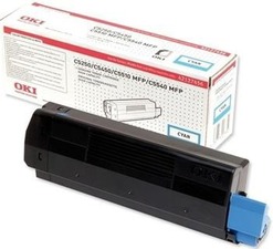 Toner OKI C5510MFP, C5540MFP, cyan, 42127456 - poškozený obal D (viz. popis)