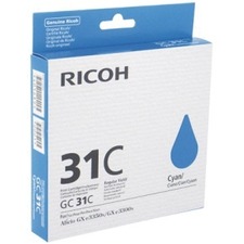 Ricoh originální ink 405689, cyan, typ GC 31C, Ricoh GXe2600/GXe3000N/GXe3300N/GXe3350N