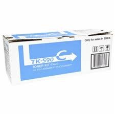 Toner Kyocera, cyan, TK590C - poškození obalu kategorie D (viz. popis)
